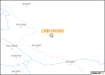 map of Zabiyakino