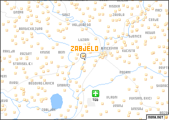 map of Zabjelo