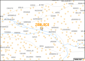 map of Zablaće