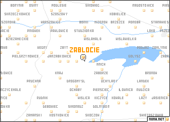 map of Zabłocie