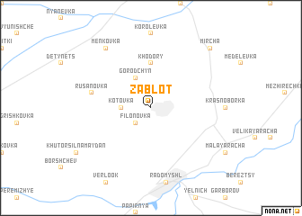 map of Zablotʼ