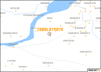 map of Zabolotnoye