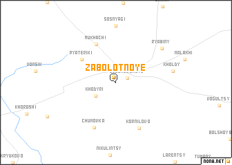 map of Zabolotnoye