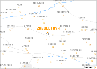 map of Zabolotnya
