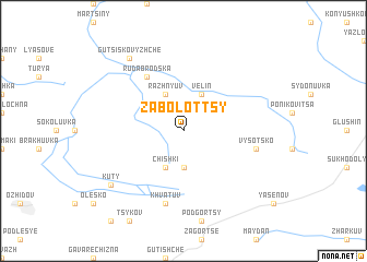 map of Zabolottsy
