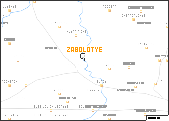 map of Zabolotʼye