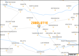 map of Zabolotʼye