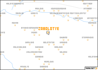 map of Zabolot\