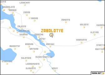 map of Zabolot\