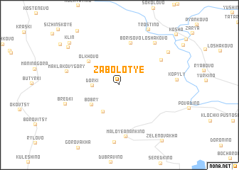 map of Zabolot\