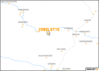 map of Zabolot\