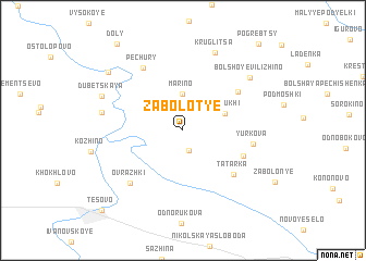 map of Zabolot\