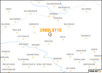 map of Zabolot\