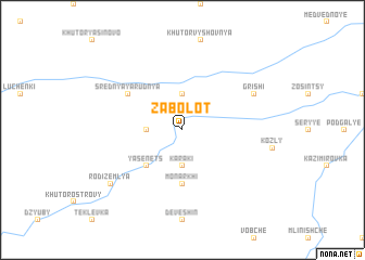 map of Zabolotʼ