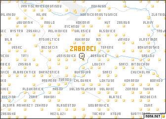 map of Záborčí