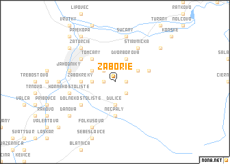 map of Záborie