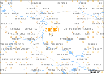 map of Záboří
