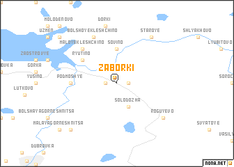 map of Zaborki