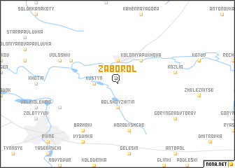 map of Zaborolʼ
