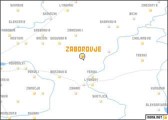 map of Zaborovje