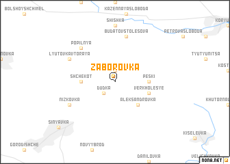 map of Zaborovka
