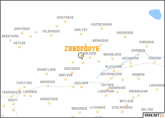 map of Zaborov\