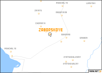 map of Zaborskoye