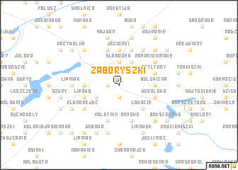 map of Zaboryszki