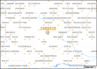 map of Zaborze