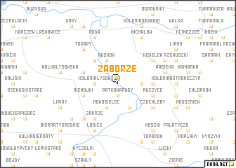 map of Zaborze