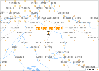 map of Zabrnie Górne