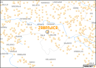 map of Zabrnjica