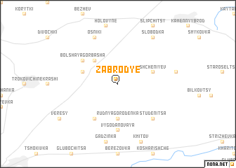 map of Zabrodʼye