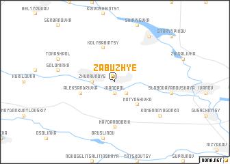 map of Zabuzhʼye