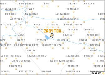 map of Zabytów