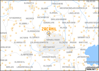 map of Zacamil