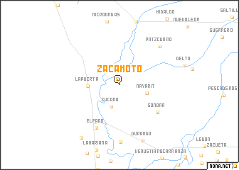 map of Zacamoto