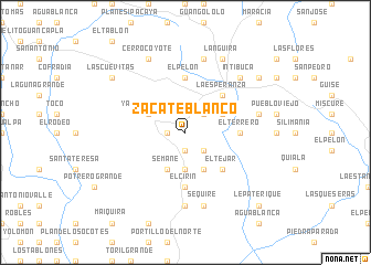 map of Zacate Blanco