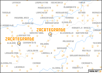 map of Zacate Grande