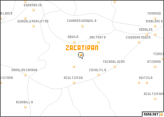 map of Zacatipan