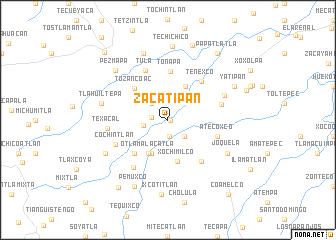 map of Zacatipan