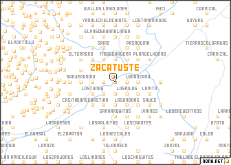 map of Zacatuste