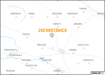 map of Zacharzowice
