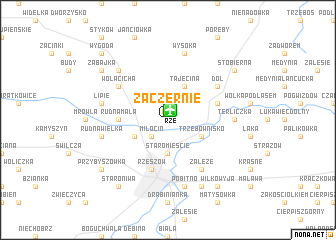 map of Zaczernie