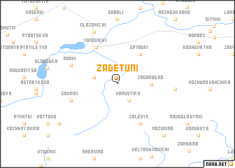 map of Zadetuni