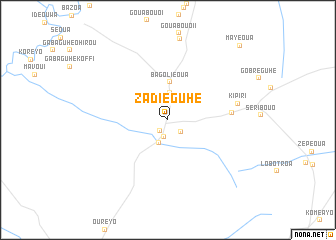 map of Zadiéguhé
