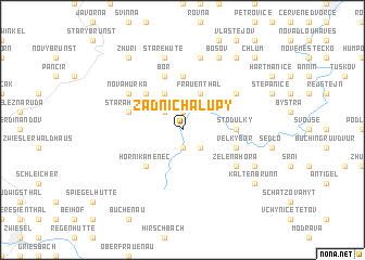 map of Zadní Chalupy