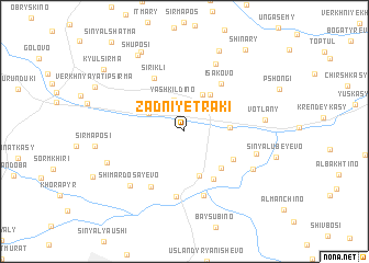 map of Zadniye Traki