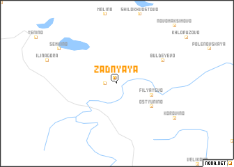 map of Zadnyaya