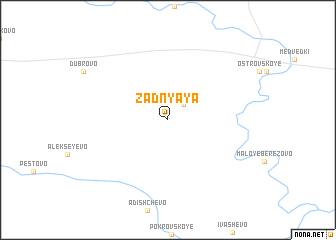 map of Zadnyaya